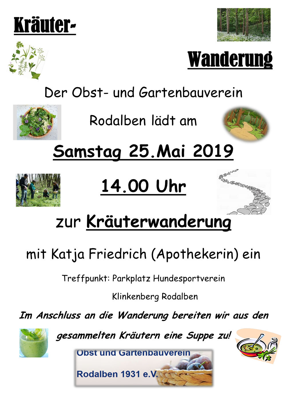 Kräuterwanderung Obst und Gartenbauverein Rodalben 2019