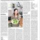 Artikel in der Pirmasenser Zeitung Michaela Weber Von Rohkost und gruenen Smoothies Katja Friedrich froh leben 06_2023